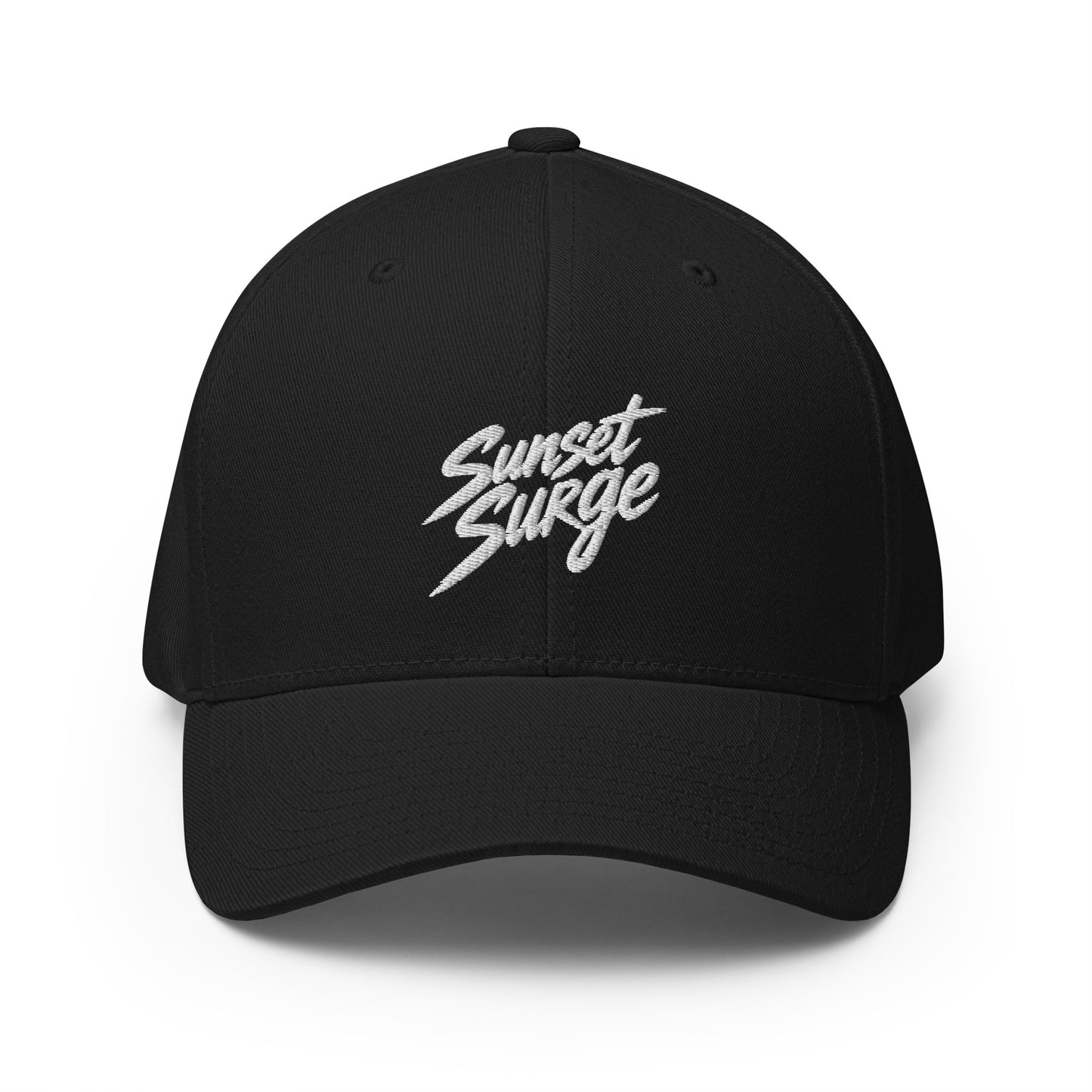 Signature | Flexfit Baseball Cap | Sunset Surge All-Star Cheerleading | Neon Palm Cheer Logo