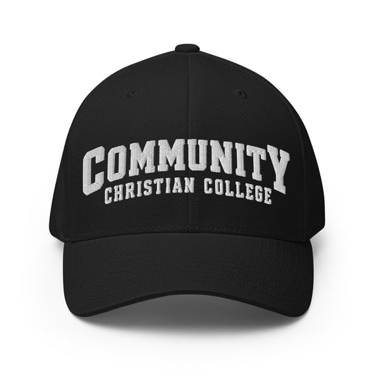 Signature | Flexfit Baseball Cap | Community Christian College | Vanguard Athletic Logo