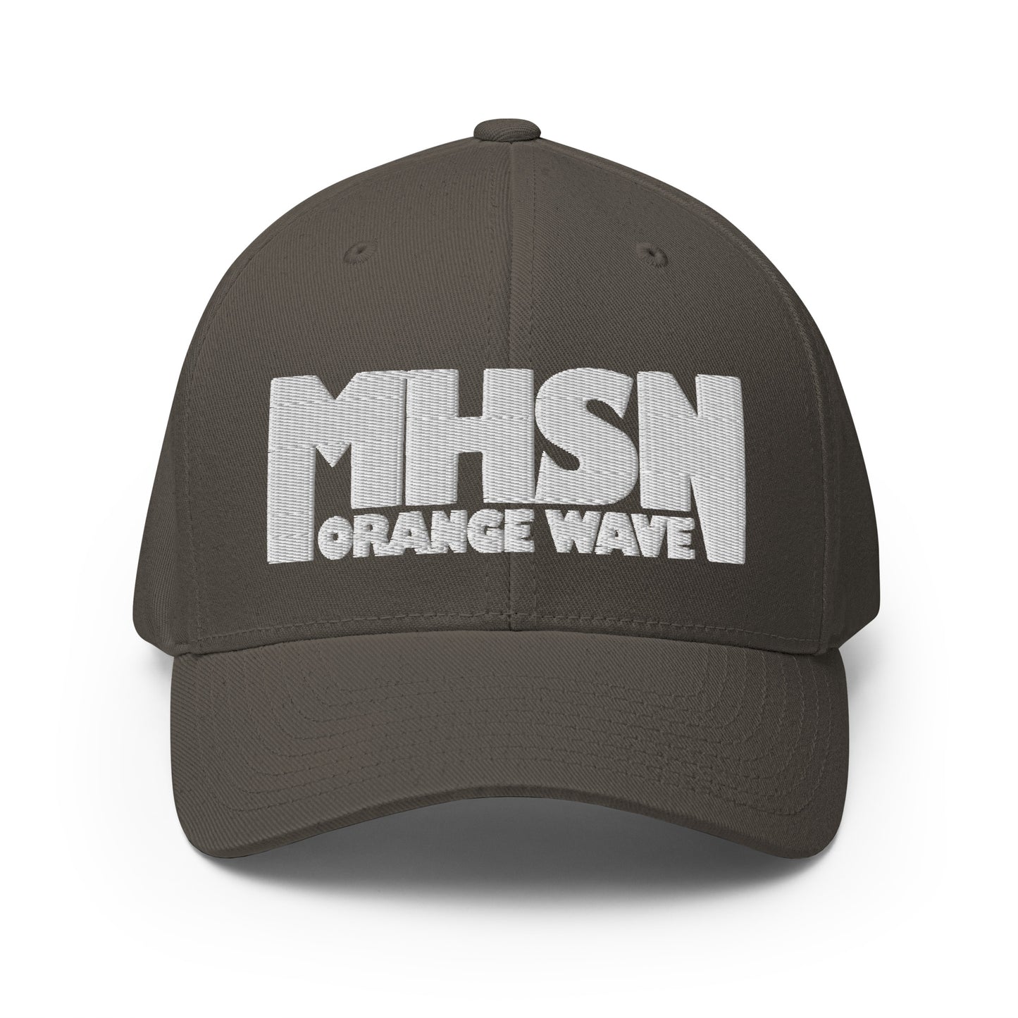 Signature | Flexfit Baseball Cap | Orange Wave Marching Band | Crest (Variant) Logo
