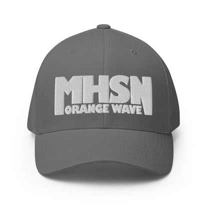 Signature | Flexfit Baseball Cap | Orange Wave Marching Band | Crest (Variant) Logo