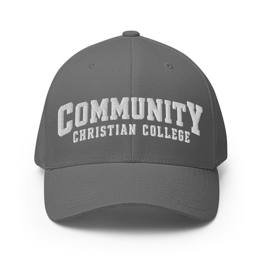 Signature | Flexfit Baseball Cap | Community Christian College | Vanguard Athletic Logo