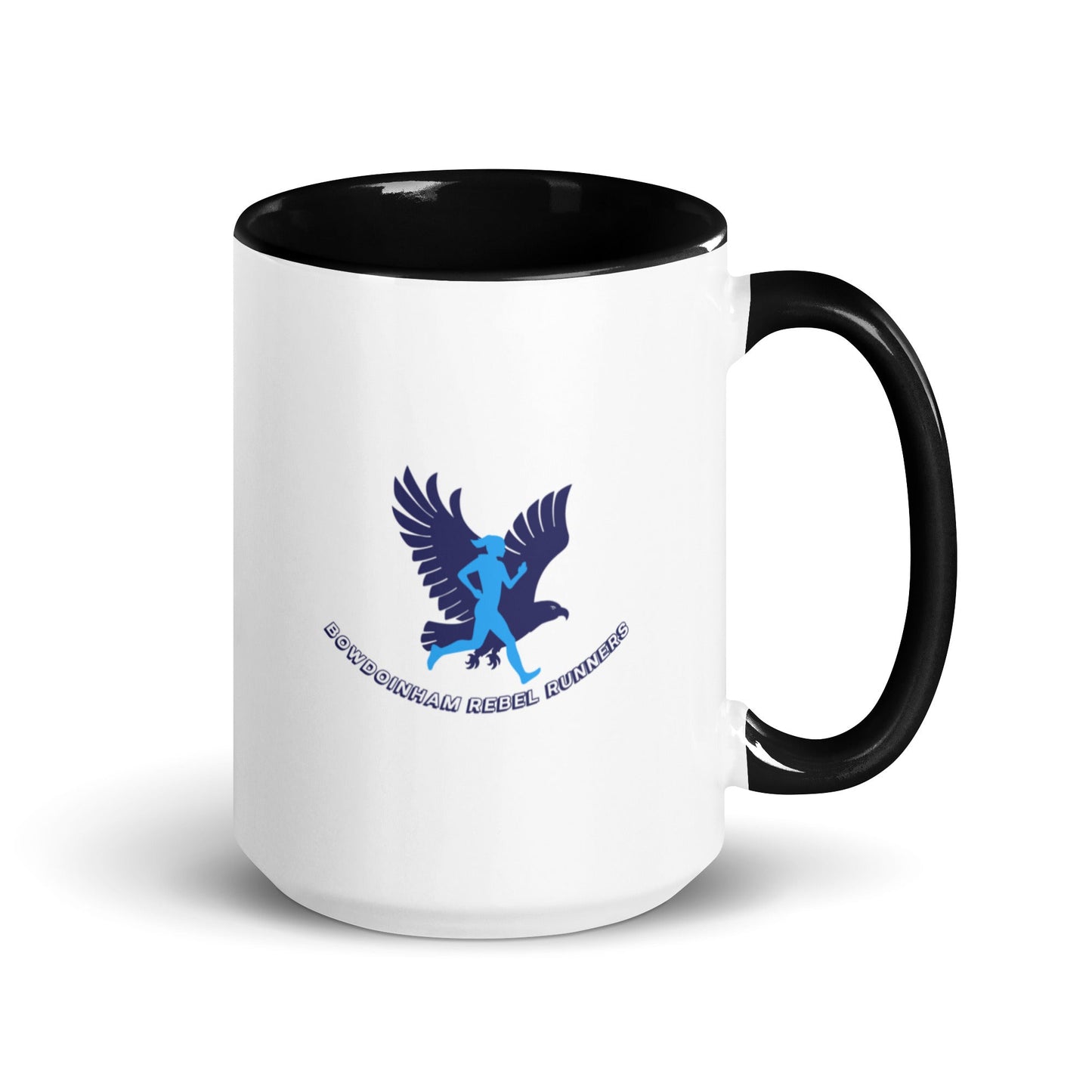 Coffee Mug | Bowdoinham Rebel Runners | Aerial Runner Emblem Logo