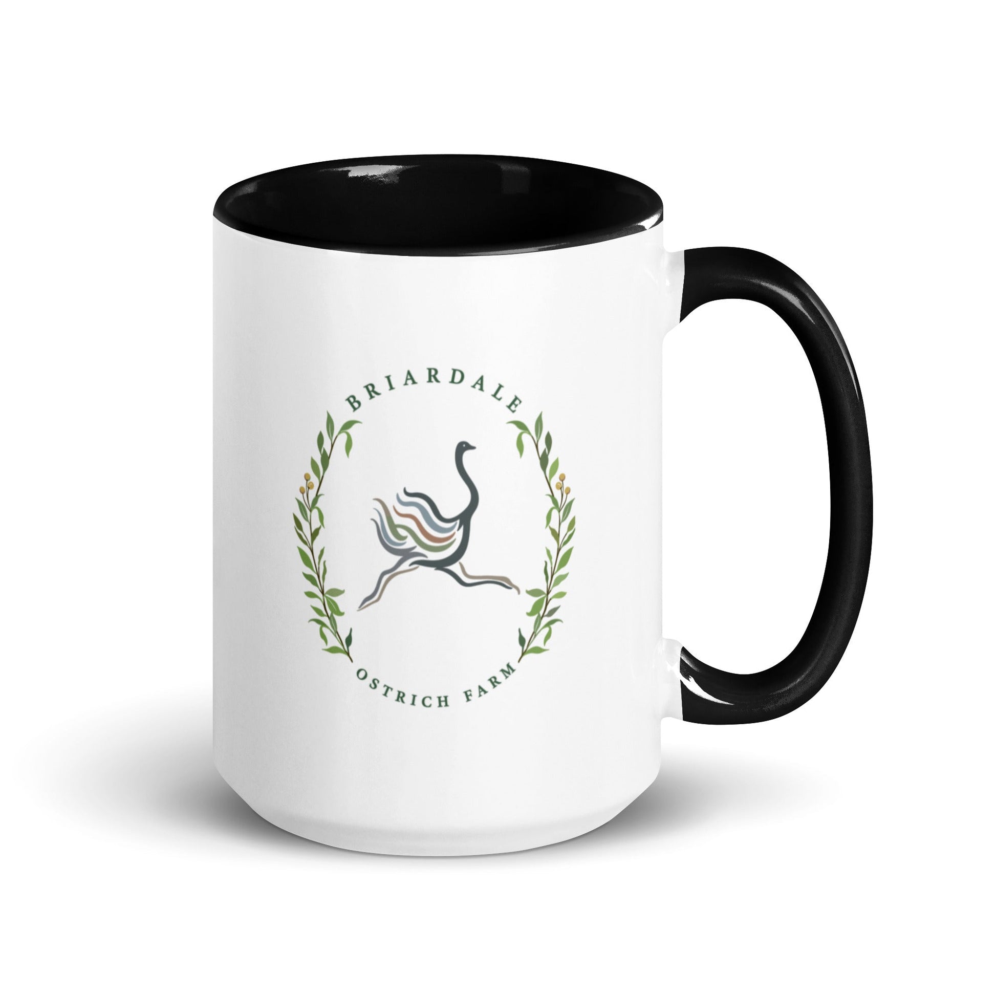 Coffee Mug | Briardale Ostrich Farm | Crest Logo