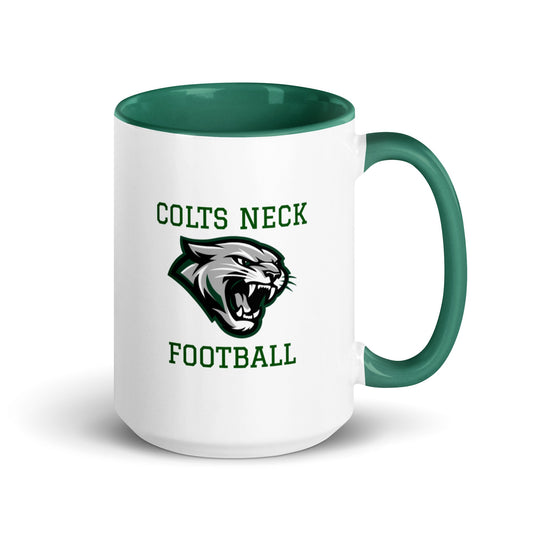 Coffee Mug | Colts Neck Cougars | Youth Tackle Football (AYF) | Green Predator Logo