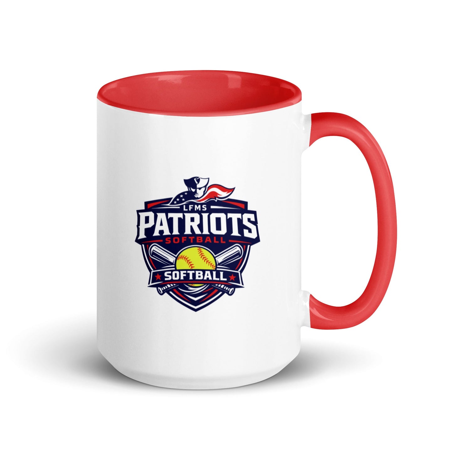 Coffee Mug | LFMS Athletics | Patriots Softball Logo