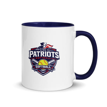 Coffee Mug | LFMS Athletics | Patriots Softball Logo