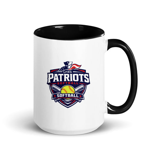 Coffee Mug | LFMS Athletics | Patriots Softball Logo