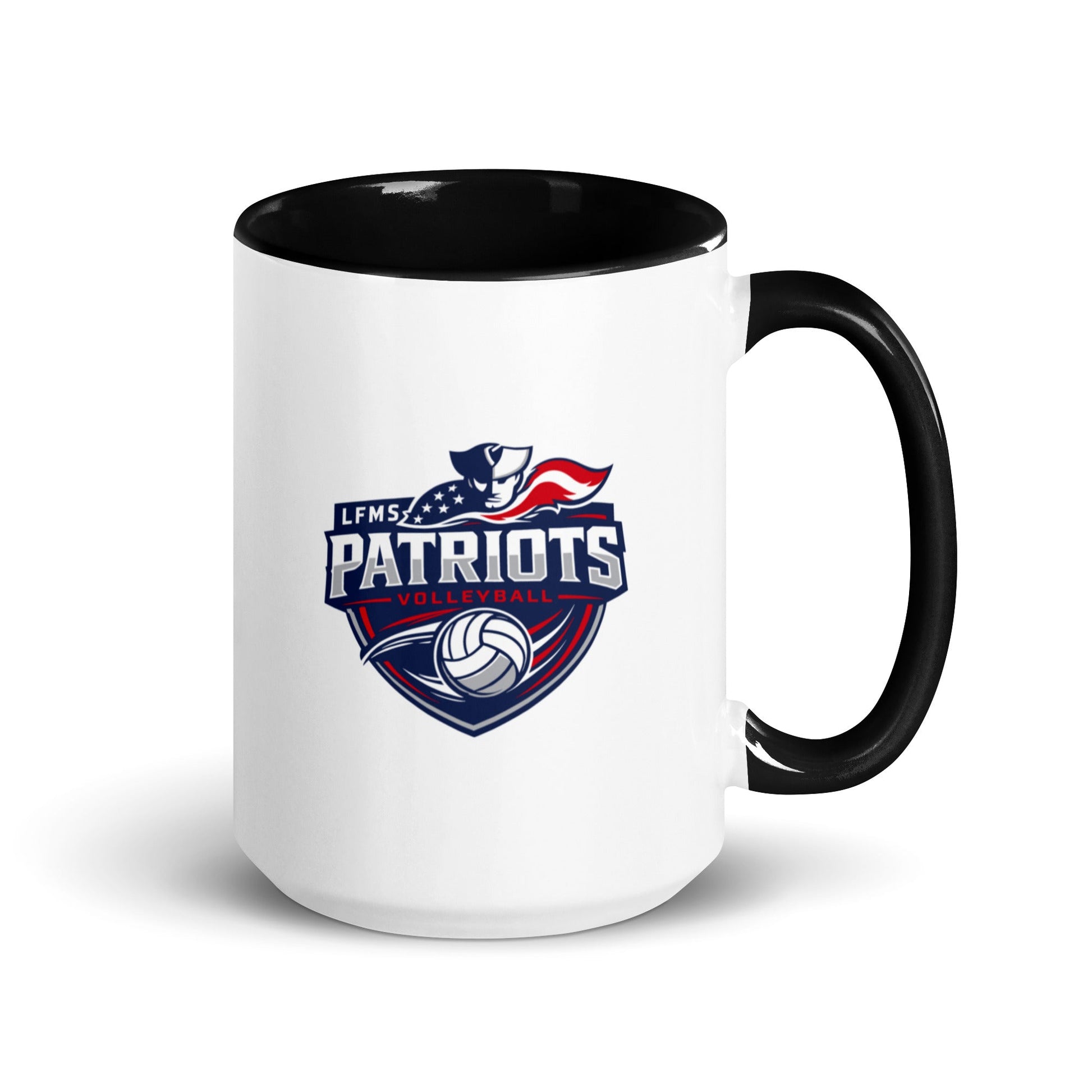 Coffee Mug | LFMS Athletics | Patriots Volleyball Logo