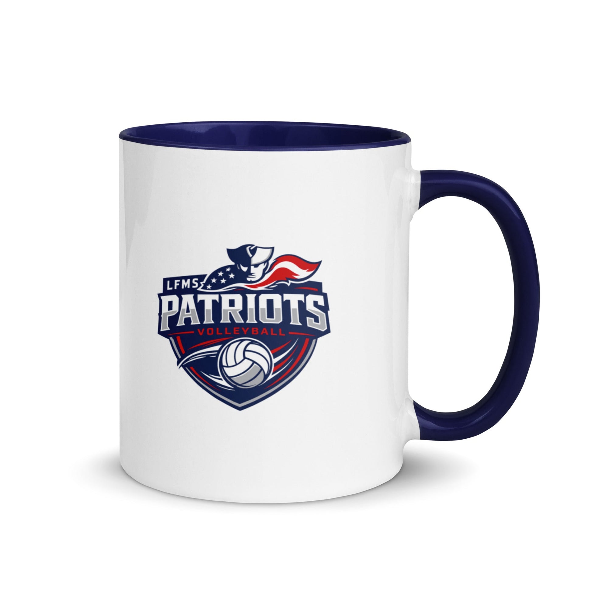 Coffee Mug | LFMS Athletics | Patriots Volleyball Logo