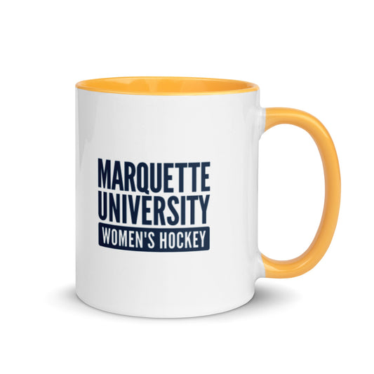Coffee Mug | Marquette University Women's Hockey | Modern Script Logo