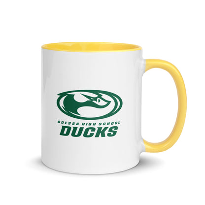 Coffee Mug | Odessa Girls Lacrosse | Ducks Green Logo