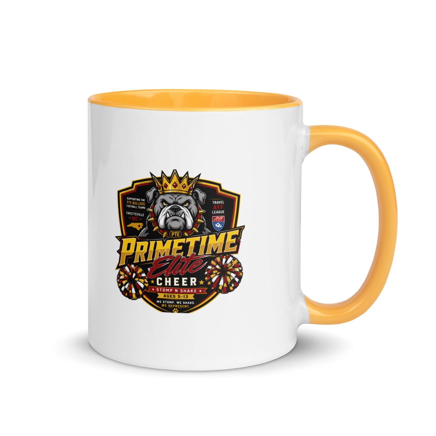 Coffee Mug | PTE Bulldog Cheer | Shield Logo