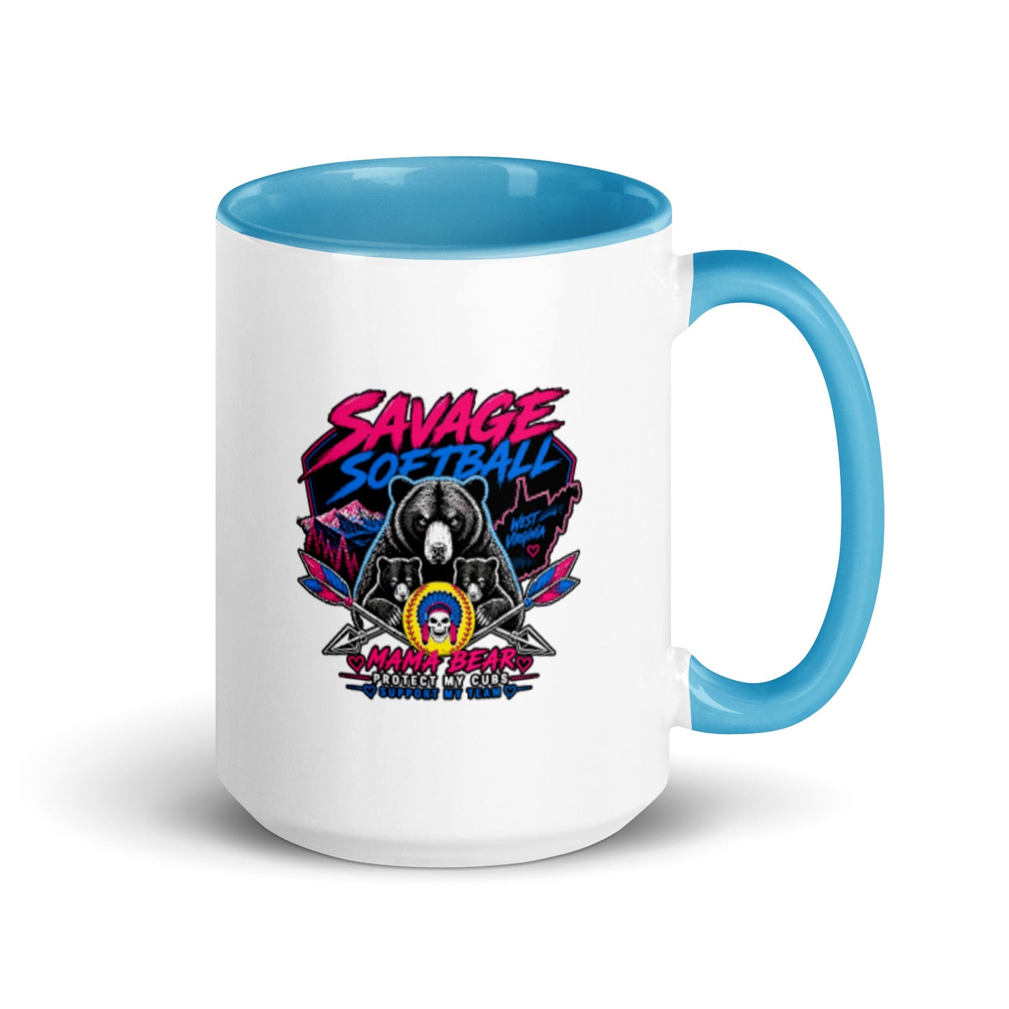 Coffee Mug | Savage Softball | Mascot Logo
