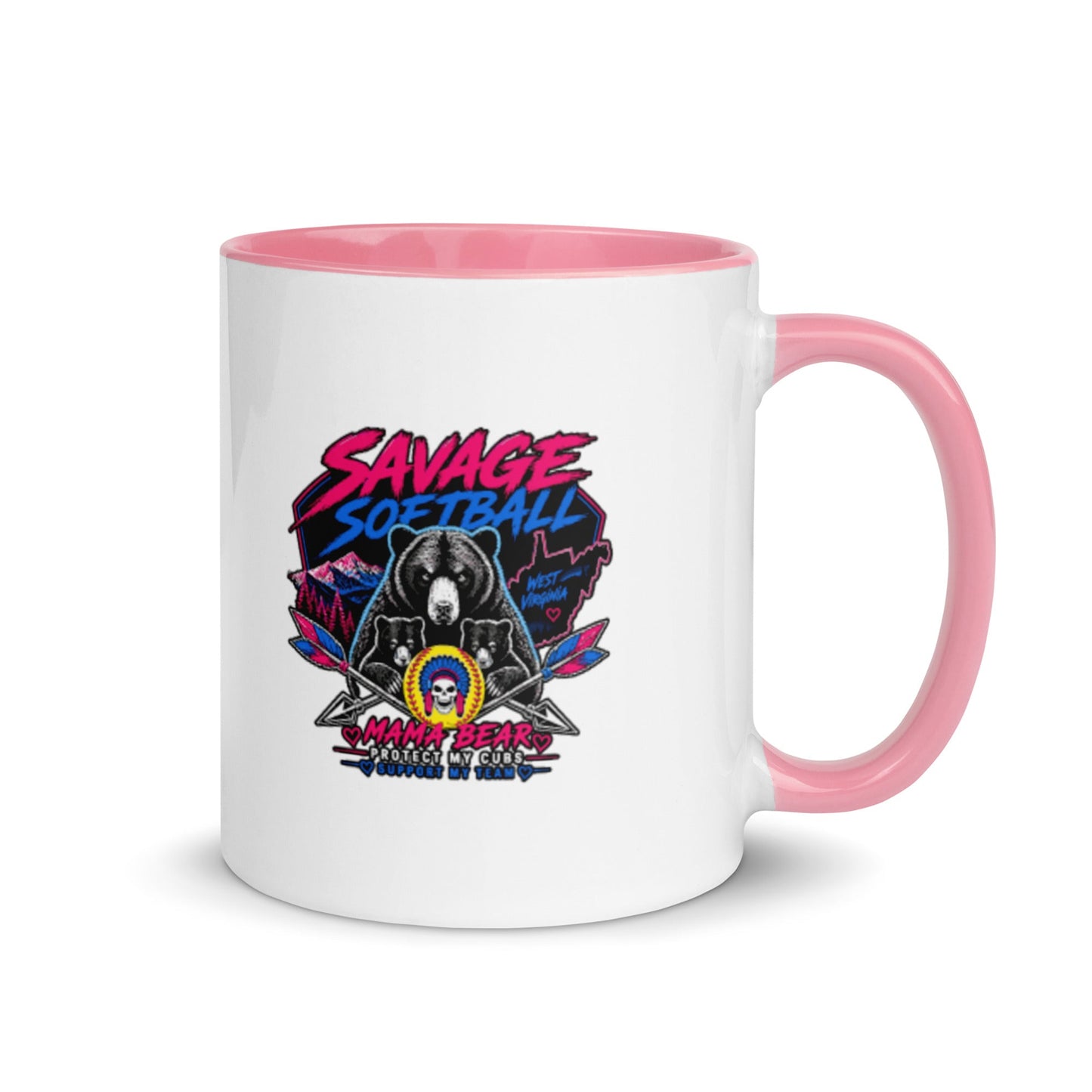 Coffee Mug | Savage Softball | Mascot Logo