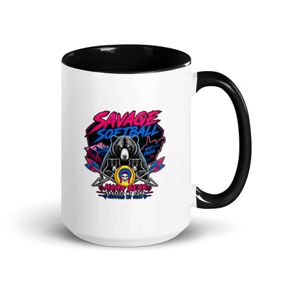 Coffee Mug | Savage Softball | Mascot Logo