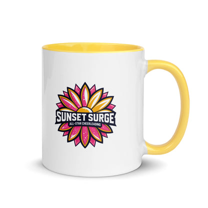 Coffee Mug | Sunset Surge All-Star Cheerleading | Bloom Surge Logo