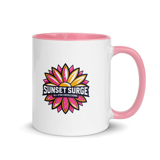 Coffee Mug | Sunset Surge All-Star Cheerleading | Bloom Surge Logo