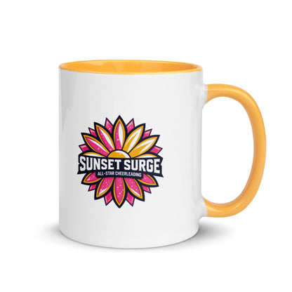 Coffee Mug | Sunset Surge All-Star Cheerleading | Bloom Surge Logo