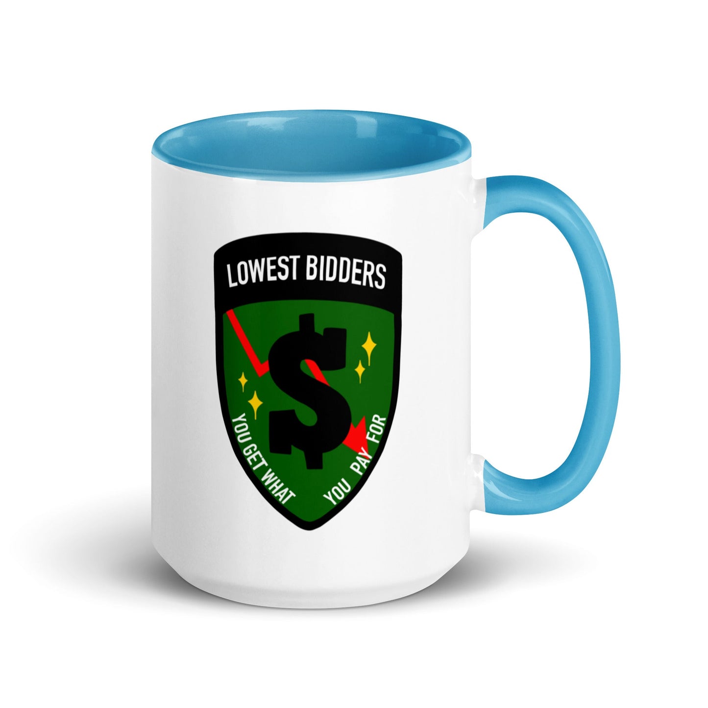 Coffee Mug | The Lowest Bidders | Emblem Logo