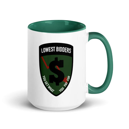 Coffee Mug | The Lowest Bidders | Shield Logo