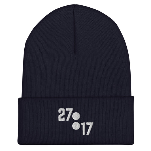 Cuffed Beanie | 27:17 | Emblem Logo