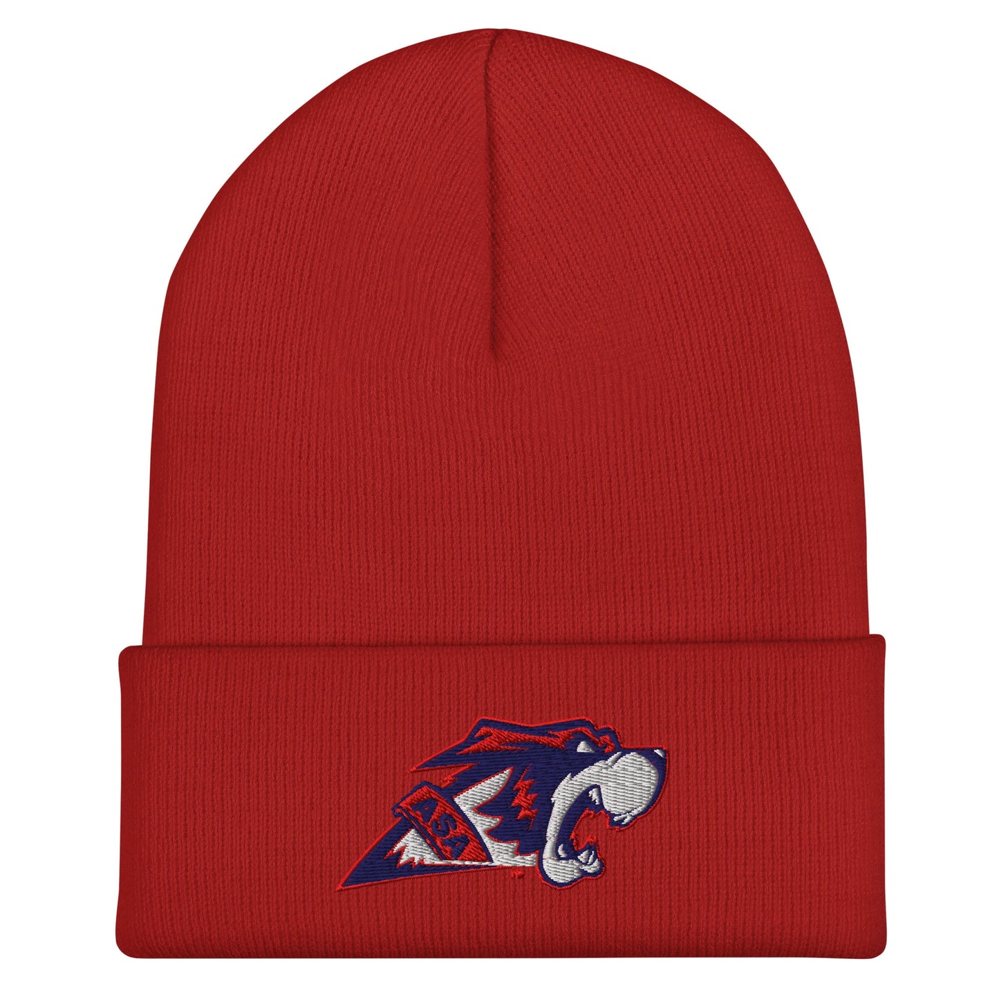 Cuffed Beanie | All Saints Academy Lacrosse | Mascot Logo