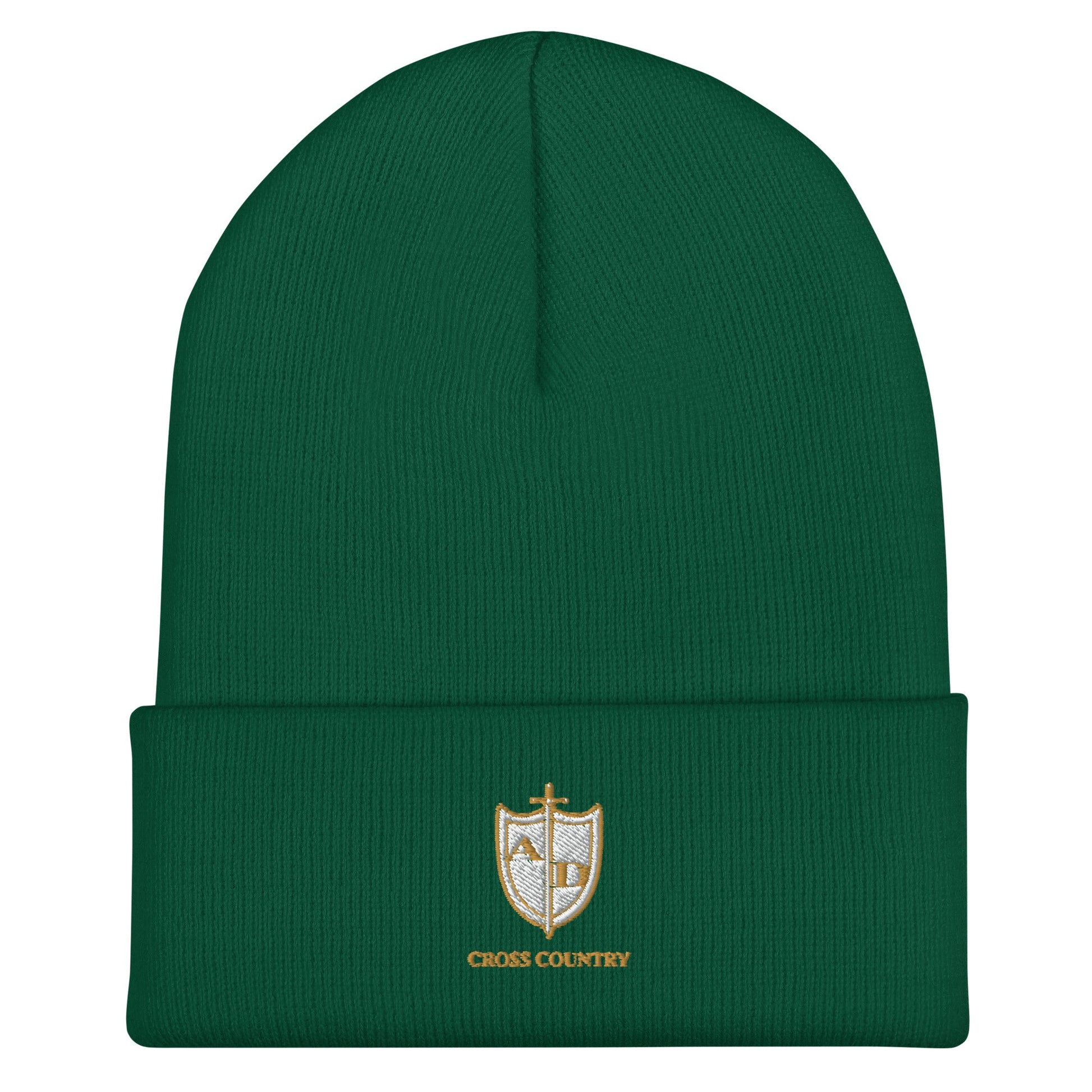 Cuffed Beanie | Arma Dei Academy Cross Country | Shield Logo