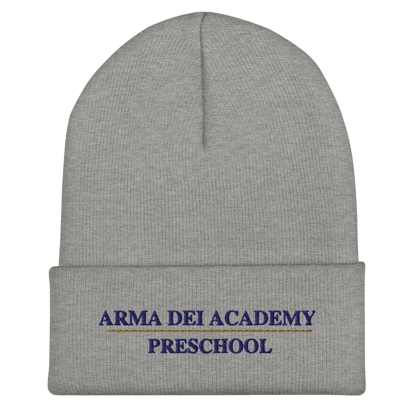 Cuffed Beanie | Arma Dei Academy Preschool | Script Logo