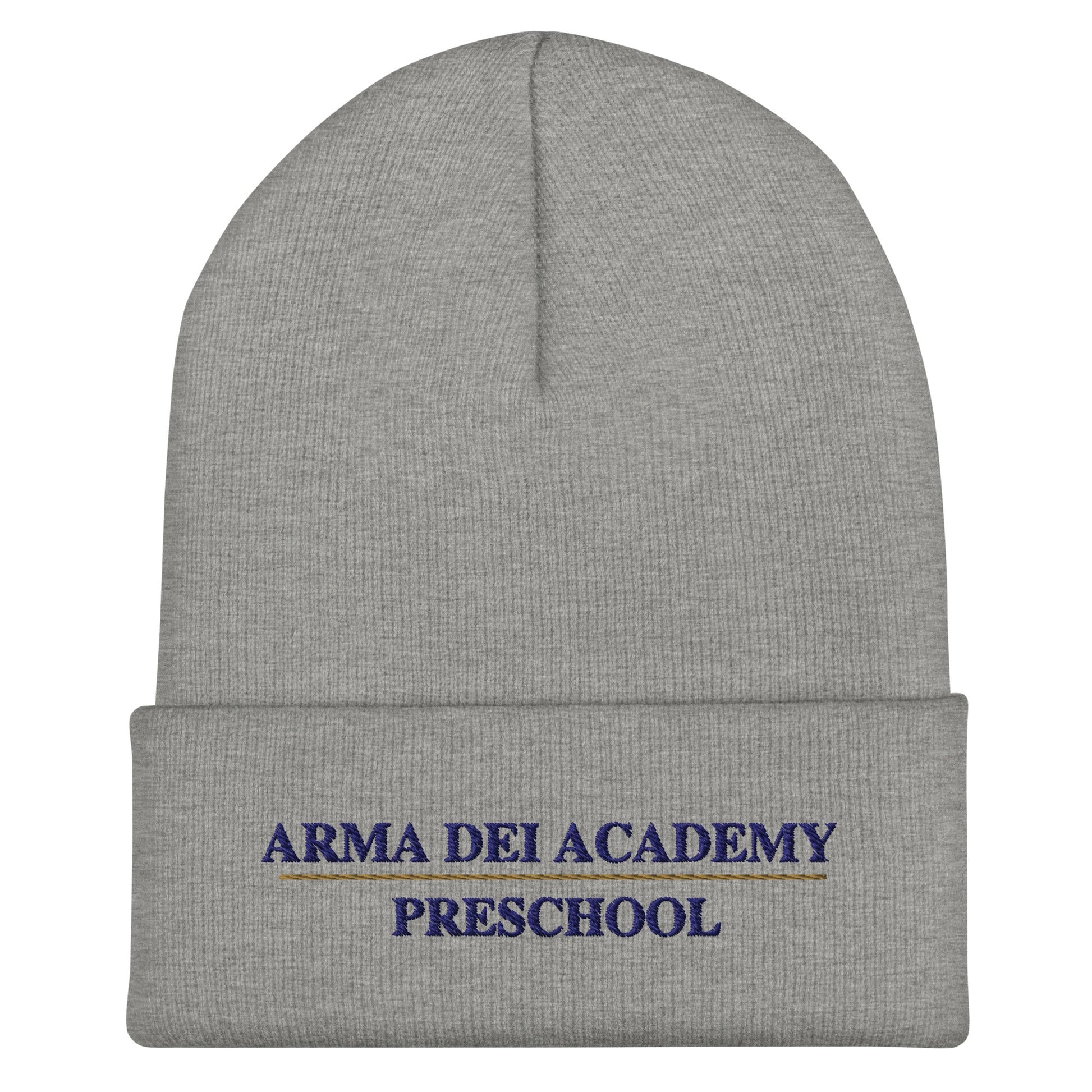 Cuffed Beanie | Arma Dei Academy Preschool | Script Logo