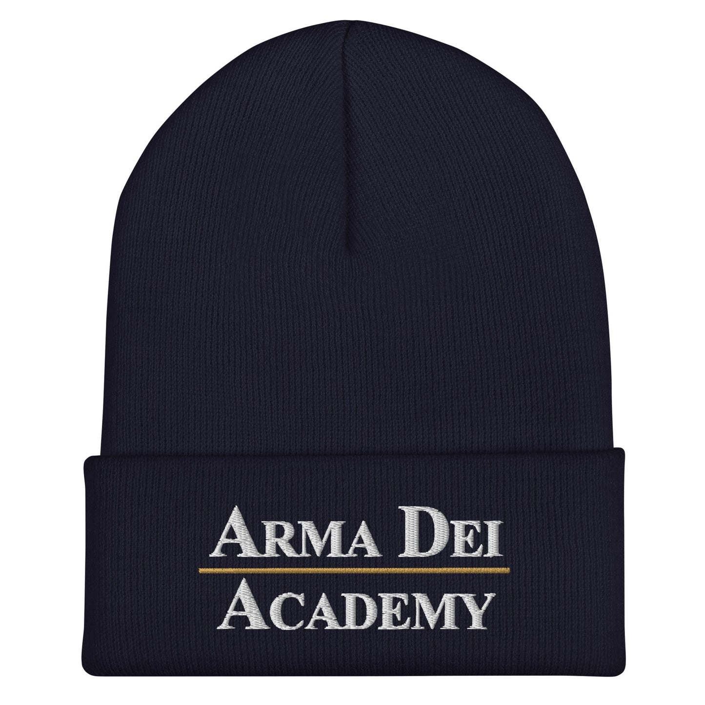 Cuffed Beanie | Arma Dei Academy | Script Logo
