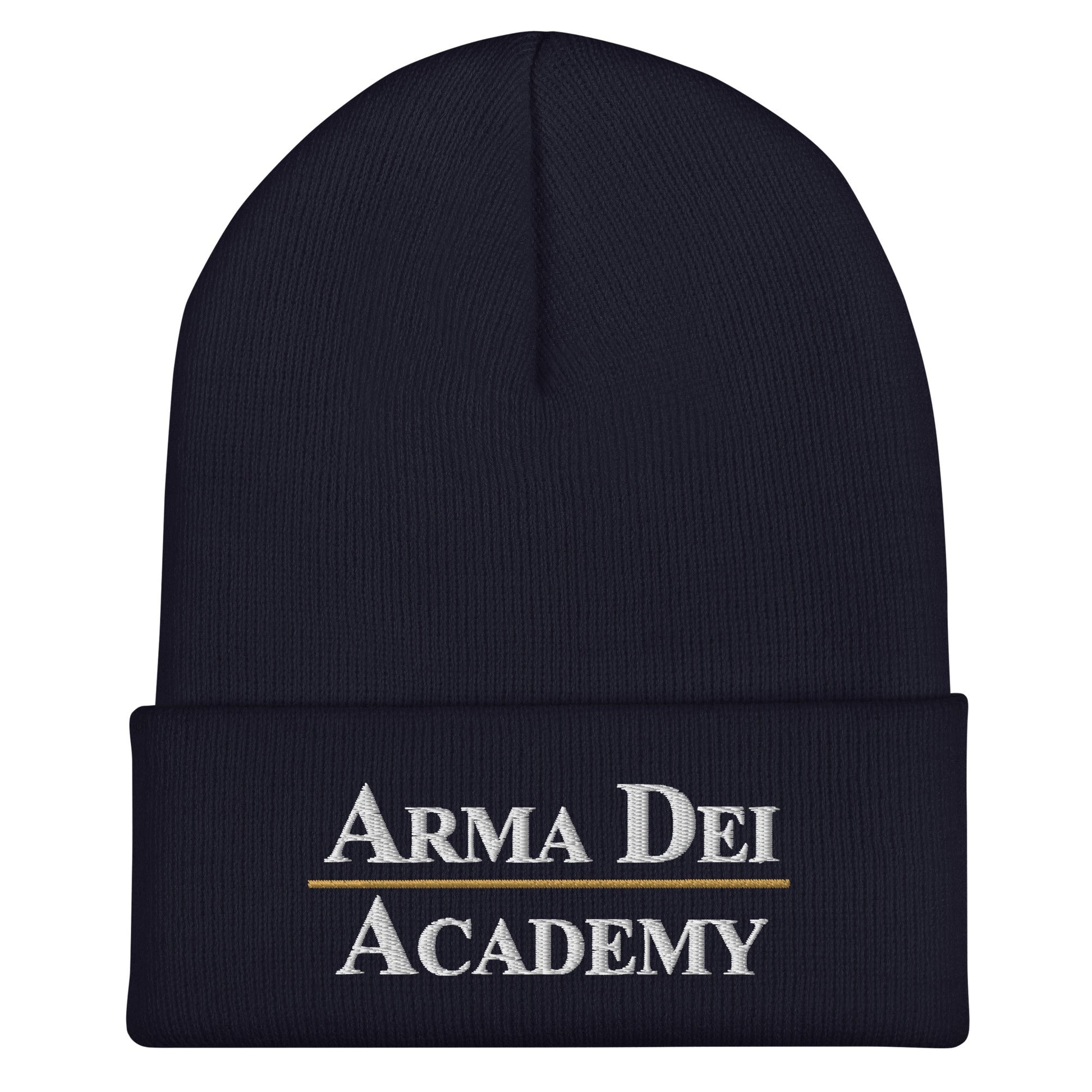 Cuffed Beanie | Arma Dei Academy | Script Logo