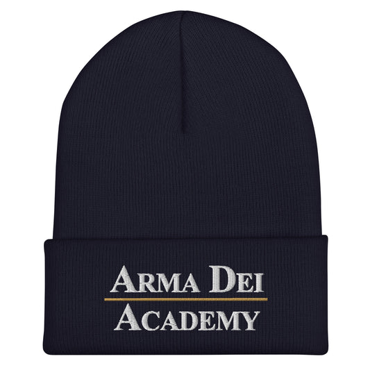 Cuffed Beanie | Arma Dei Academy | Script Logo