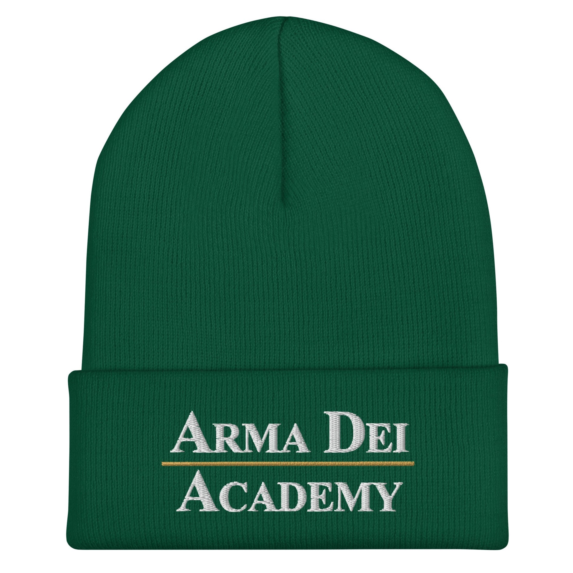 Cuffed Beanie | Arma Dei Academy | Script Logo