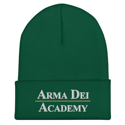 Cuffed Beanie | Arma Dei Academy | Script Logo