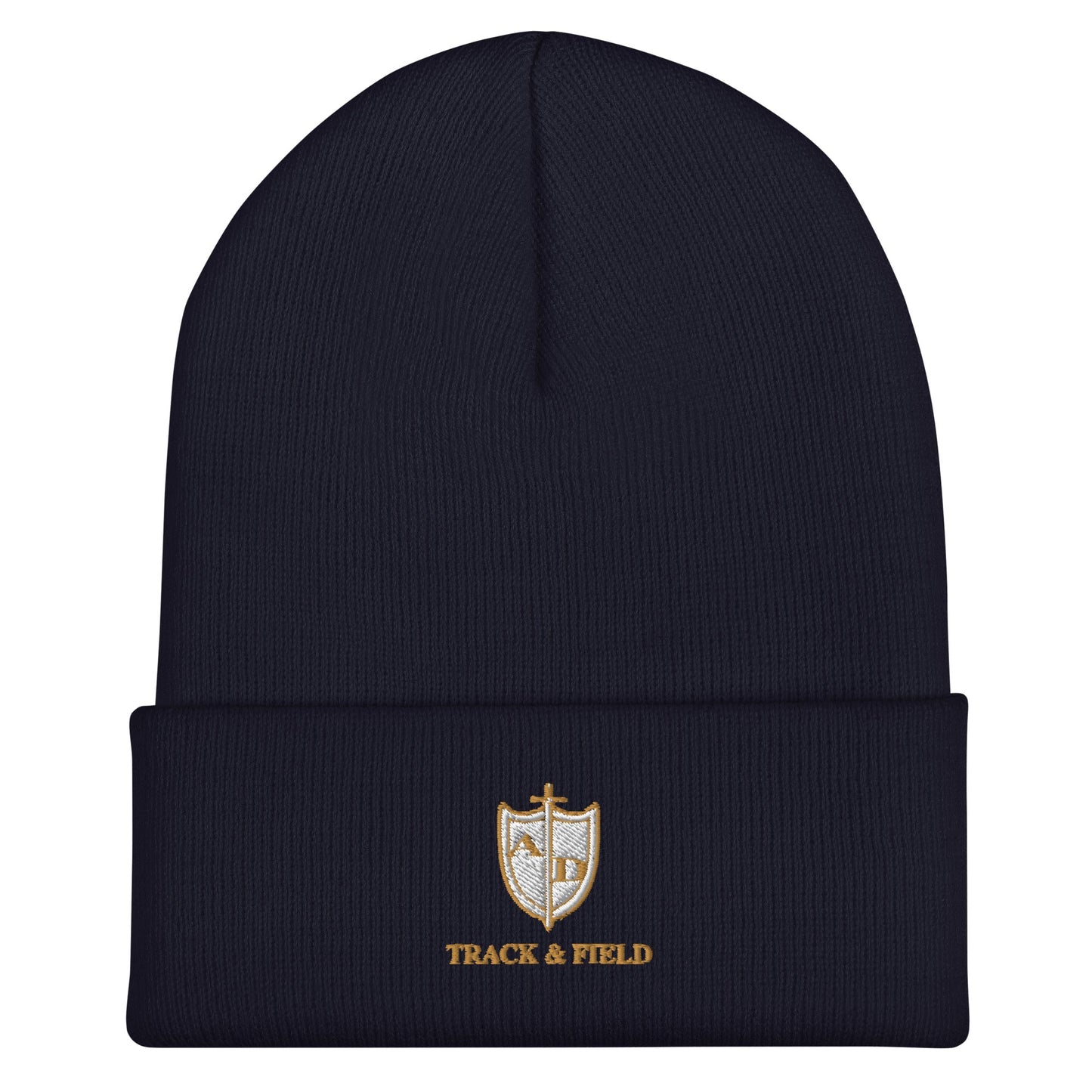 Cuffed Beanie | Arma Dei Academy Track and Field | Shield Logo