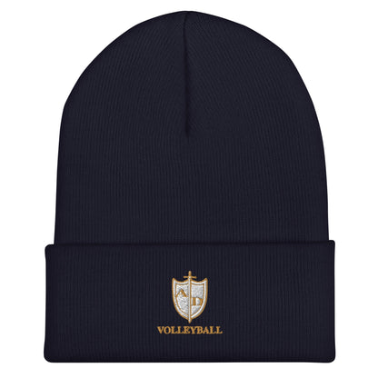 Cuffed Beanie | Arma Dei Academy Volleyball | Shield Logo