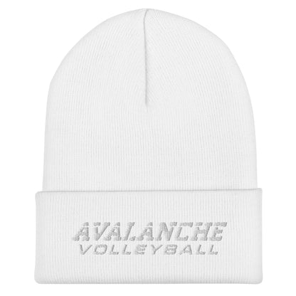 Cuffed Beanie | Avalanche Volleyball Club | Modern Script Logo