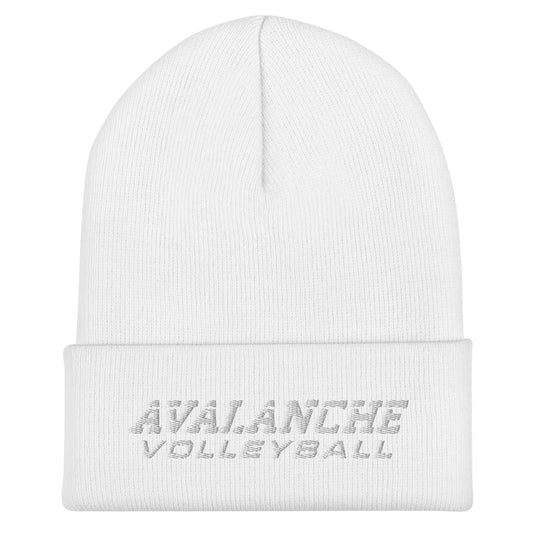 Cuffed Beanie | Avalanche Volleyball Club | Modern Script Logo