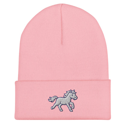 Cuffed Beanie | Pink Pony Athletic Club | Mascot Logo