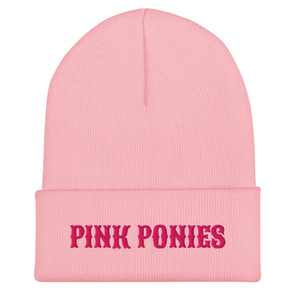 Cuffed Beanie | Pink Pony Athletic Club | Script Logo