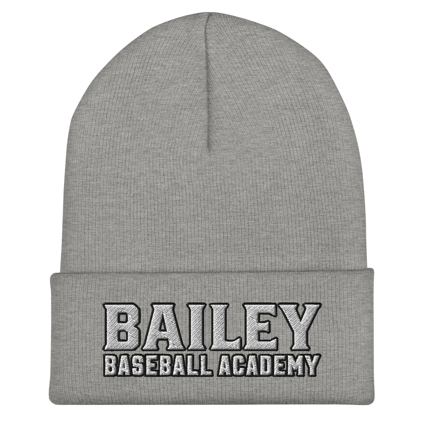 Cuffed Beanie | Bailey Baseball Academy | Script Logo
