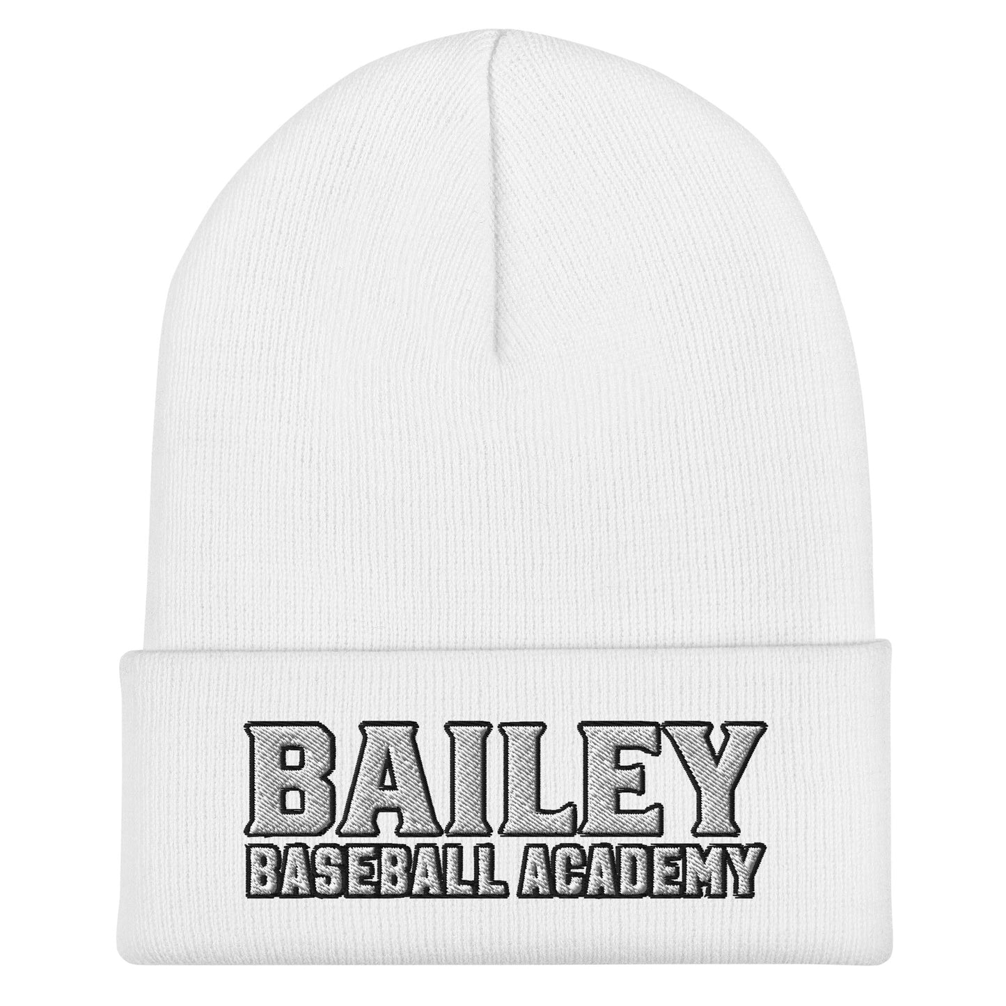 Cuffed Beanie | Bailey Baseball Academy | Script Logo