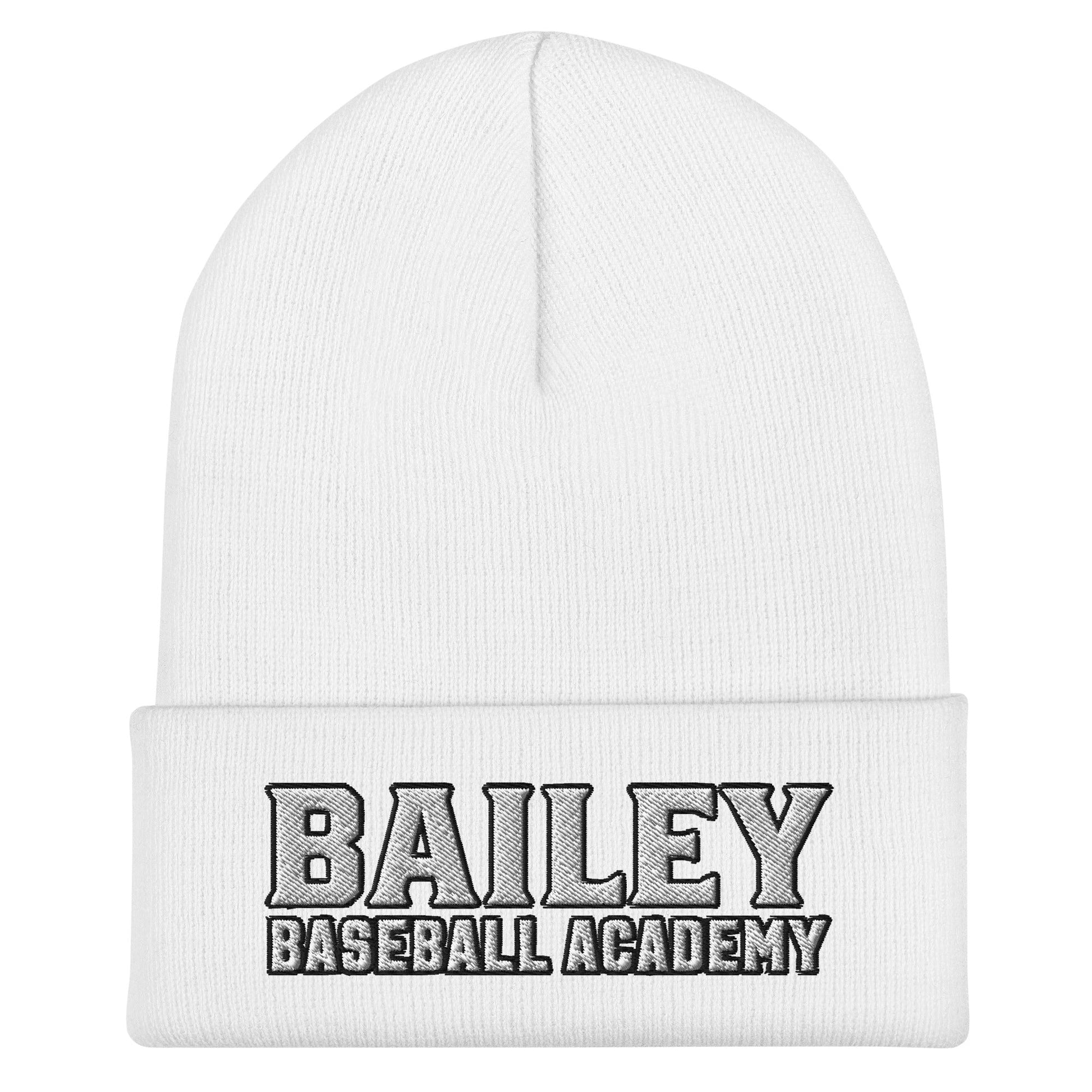 Cuffed Beanie | Bailey Baseball Academy | Script Logo