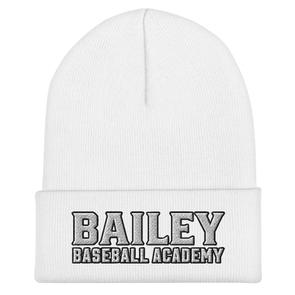 Cuffed Beanie | Bailey Baseball Academy | Script Logo