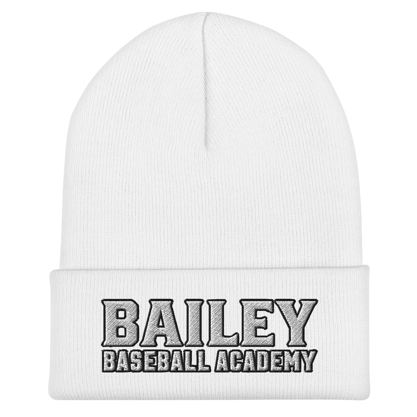 Cuffed Beanie | Bailey Baseball Academy | Script Logo
