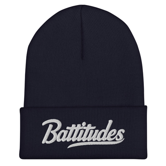 Cuffed Beanie | Battitudes | Script Logo