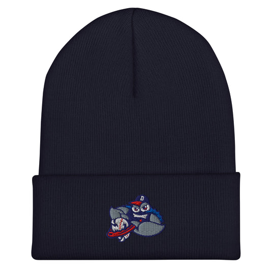 Cuffed Beanie | Bellport BlueClaws | Strike Emblem Logo