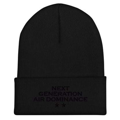 Cuffed Beanie | Next Generation Air Dominance | Modern Script Logo
