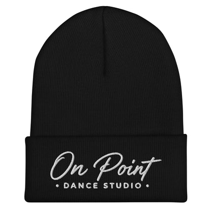 Cuffed Beanie | On Point Dance Studio | Modern Script Logo