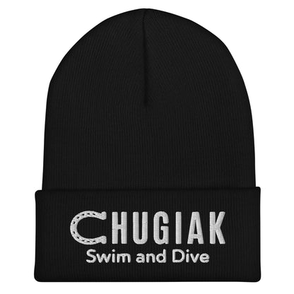 Cuffed Beanie | Chugiak Mustang Swim & Dive | Crest Logo